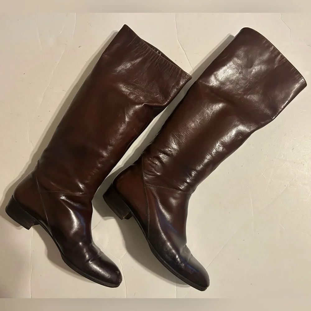 Guarro vintage Knee high Brown Leather Boots size 39
